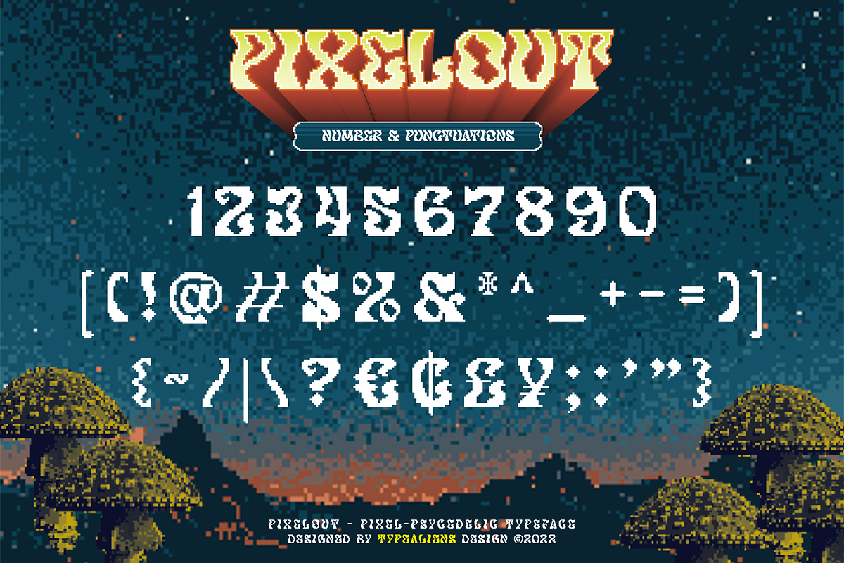 Pixelout, a Serif Font by ilhamtaro (Photo 9 of 10)