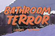 Bathroom Terror, a Sans Serif Font by Gassstype (Thumbnail 1 of 8)