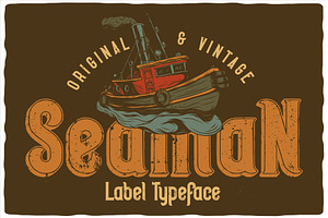 Seaman Label Font