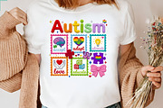 Faux Yarn Autism Awareness Coquette, an Illustration by CreationArt (Thumbnail 4 of 6)
