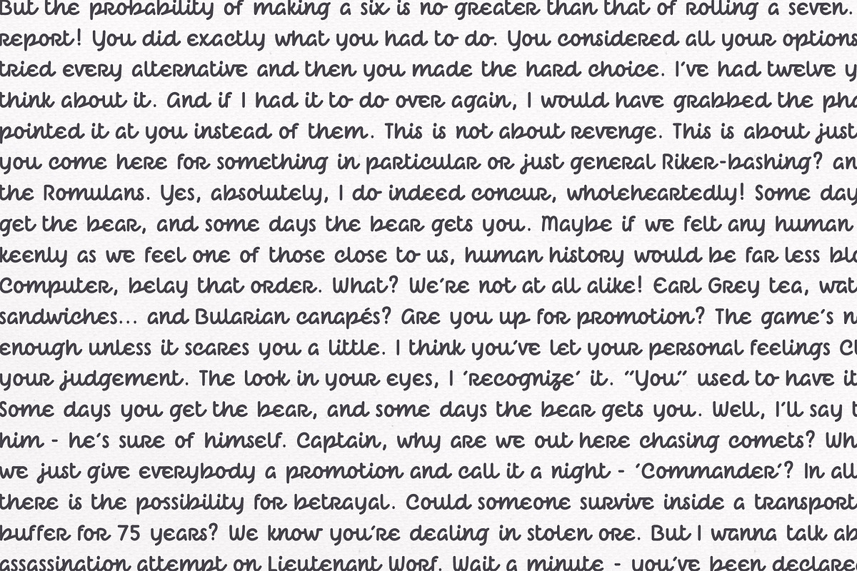 Qliché Typeface preview 3