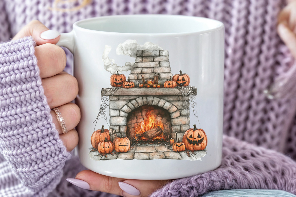 Creepy and Cozy Halloween-Clipart, an Illustration by CraftArtStudio (Photo 5 of 6)
