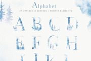 Frosty winter alphabet collection, a Decorative Illustration by Kolorata Art (Thumbnail 2 of 9)