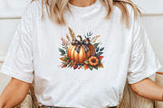 Watercolor Autumn Pumpkin Clipart, an Illustration by CraftArtStudio (Thumbnail 3 of 6)