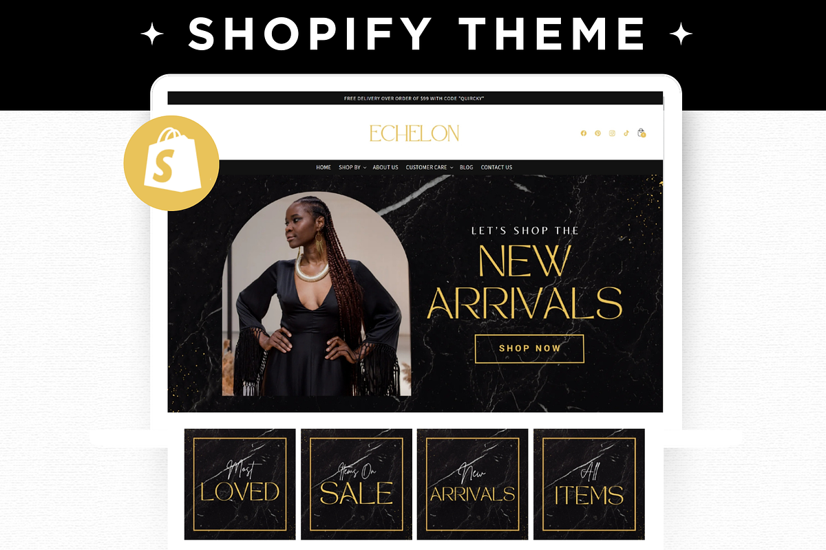 Black Luxury Shopify Theme Template, a Shopify Template by AdvertFox (Photo 1 of 9)