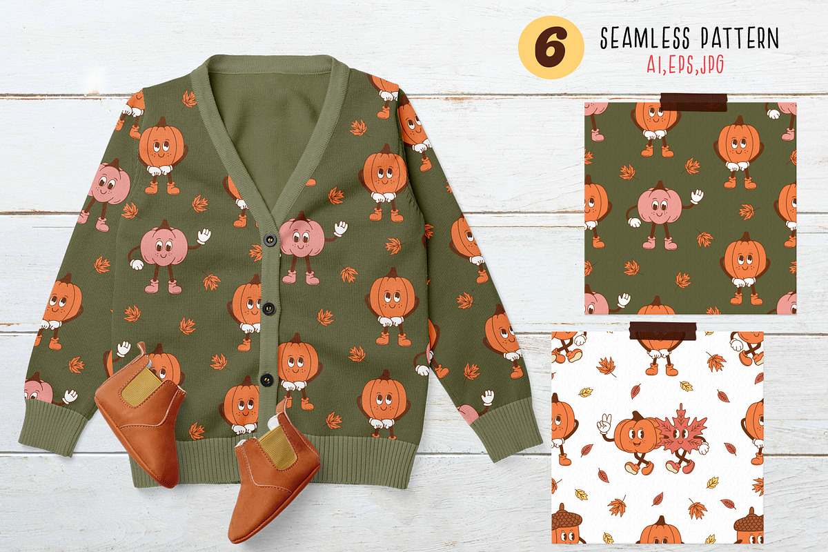 Cute Autumn Clipart Bundle, a Seasonal Illustration by NataKa (Photo 6 of 10)