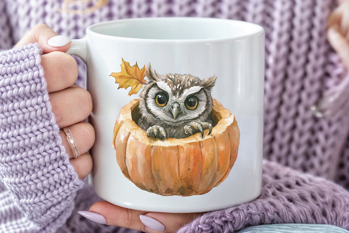 Watercolor Autumn Animals Clipart, an Illustration by CraftArtStudio (Photo 4 of 6)