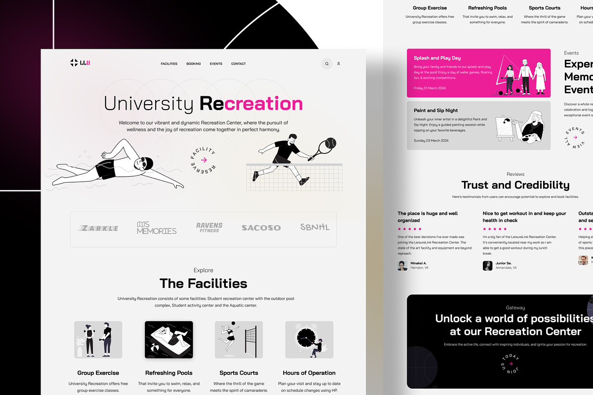 University Recreation Center, an UI Kit Template by Sujun Baidyaa (Photo 1 of 2)