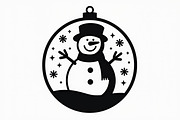 Christmas Ornament Laser Cut Bundle, a Graphic by Creativeshirt (Thumbnail 11 of 16)
