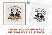 Vintage Halloween Witch PNG, a Graphic by Clipart Bloom (Thumbnail 6 of 6)