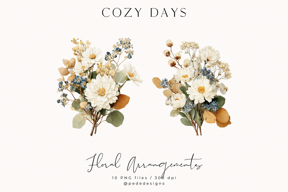 Cozy Days Collection, a Seasonal Illustration by PeDe Designs (Photo 12 of 31)