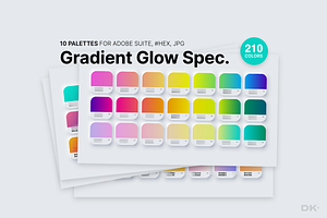 Gradient Color Palette, 210 Swatches