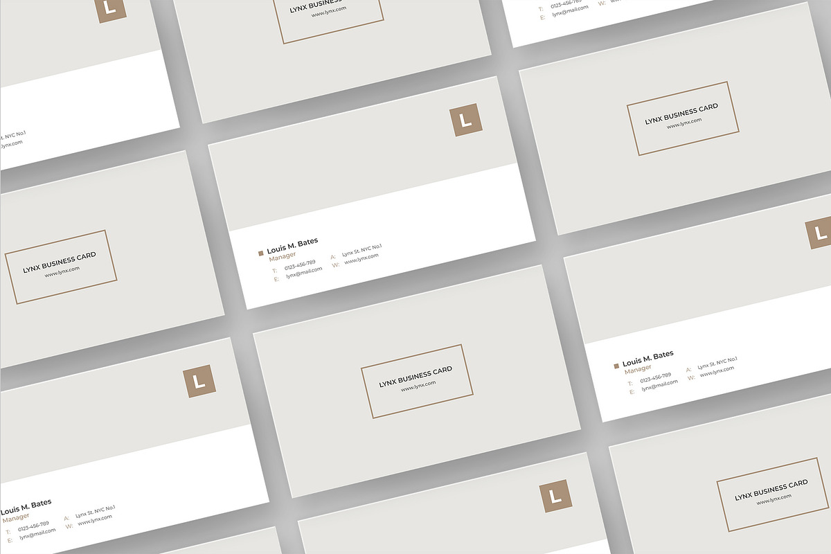 Lynx Business Card, a Business Card Template by SlideStation (Photo 2 of 5)