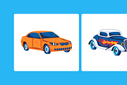 Animated Antique Car Vectors, a Duotone Icon by Prosymbols (Thumbnail 9 of 14)