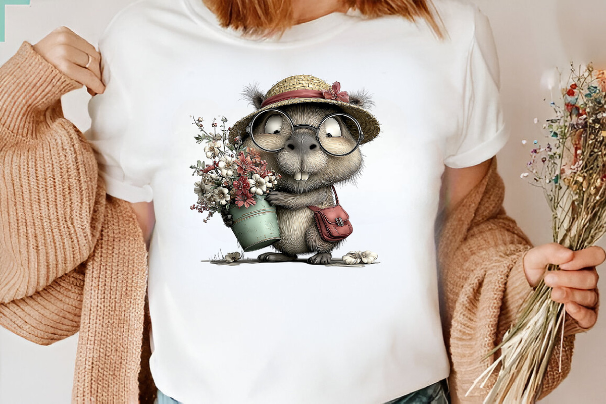 Summer Funny Capybara Clipart, an Illustration by CreationArt (Photo 3 of 7)