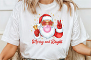 Retro Santa Blowing Bubble PNG, a Seasonal Illustration by Rose Art (Thumbnail 3 of 4)