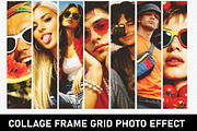 Collage Frame Grid Photo Effect, a Layer Style Add-On by studiogstock (Thumbnail 1 of 2)