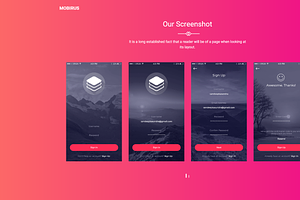 Mobirus - Landing Page Template