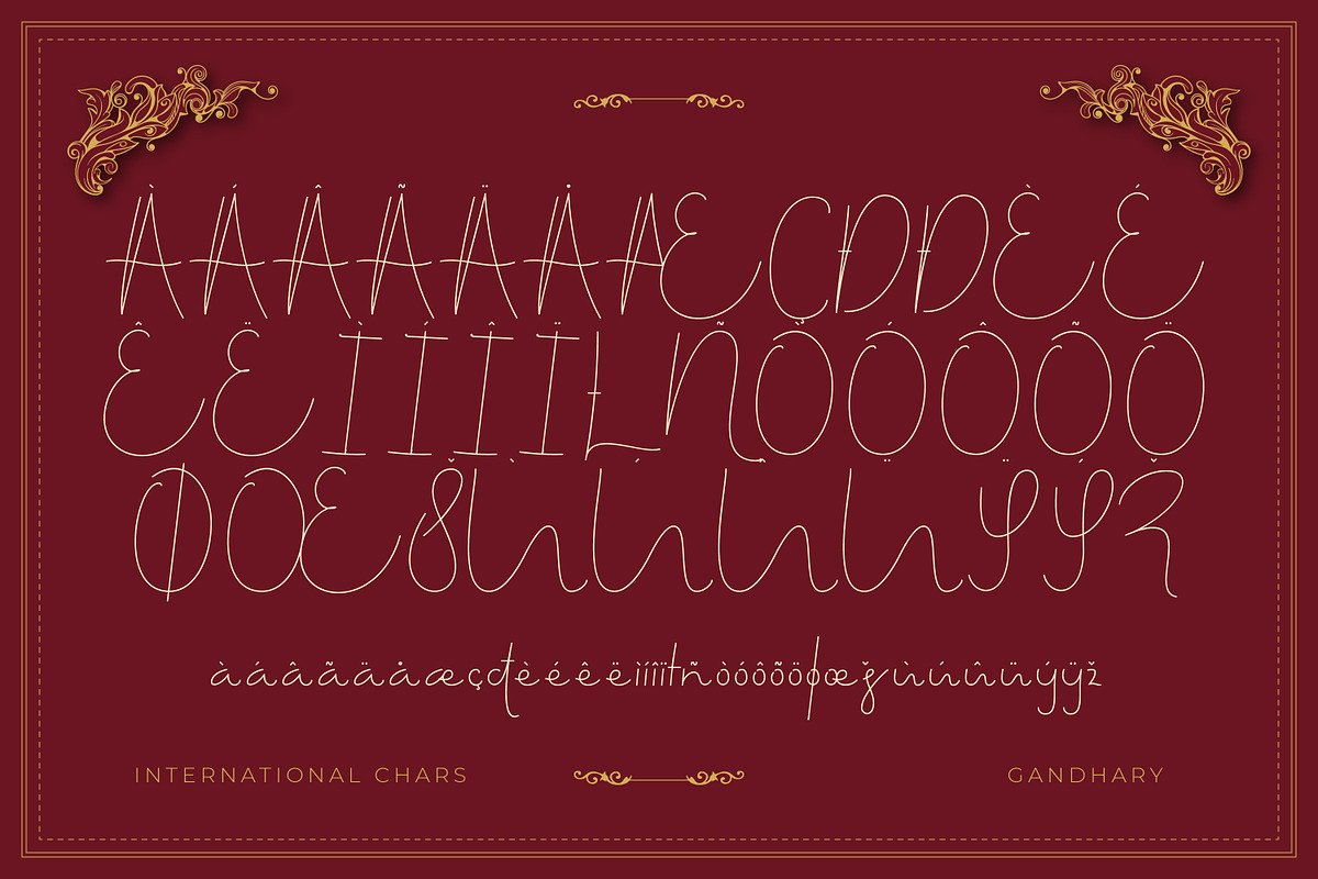 Gandhary Handwritten Font, a Script Font by infernostudio3 (Photo 10 of 11)