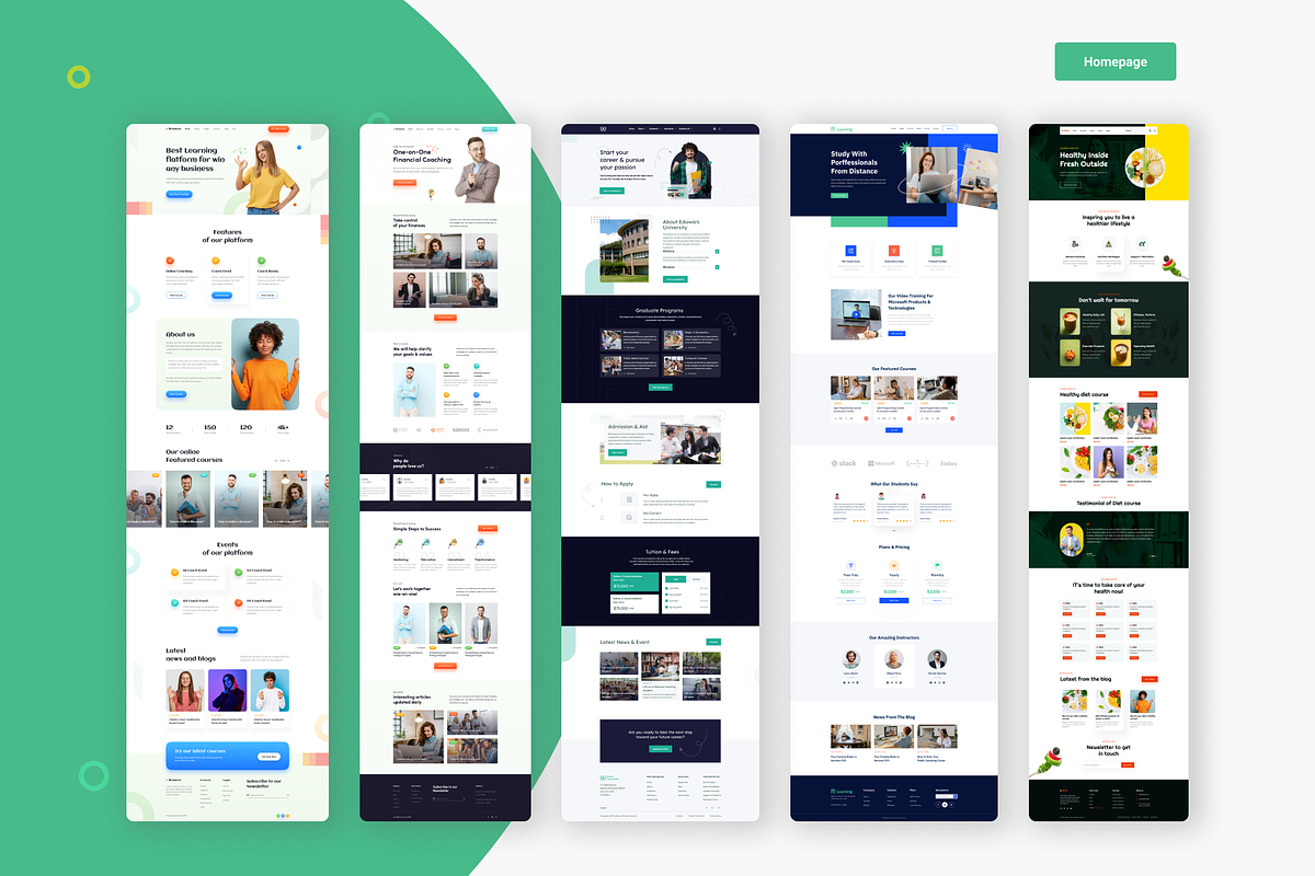 Edums-Education & LMS Figma Templae, an UI Kit Template by Pixency (Photo 2 of 14)