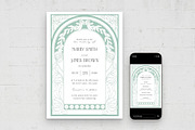 Art Nouveau Invitation Template, an Invitation Template by BrandPacks (Thumbnail 3 of 6)