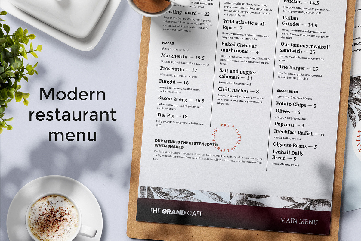 Restaurant Menu Template, a Brochure Template by BigWeek (Photo 1 of 4)
