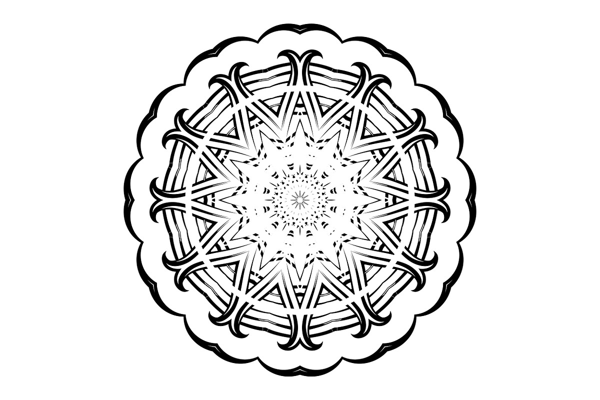 Artistic Mandala Vector Collection, a Decorative Illustration by NJ Himel (Photo 58 of 101)