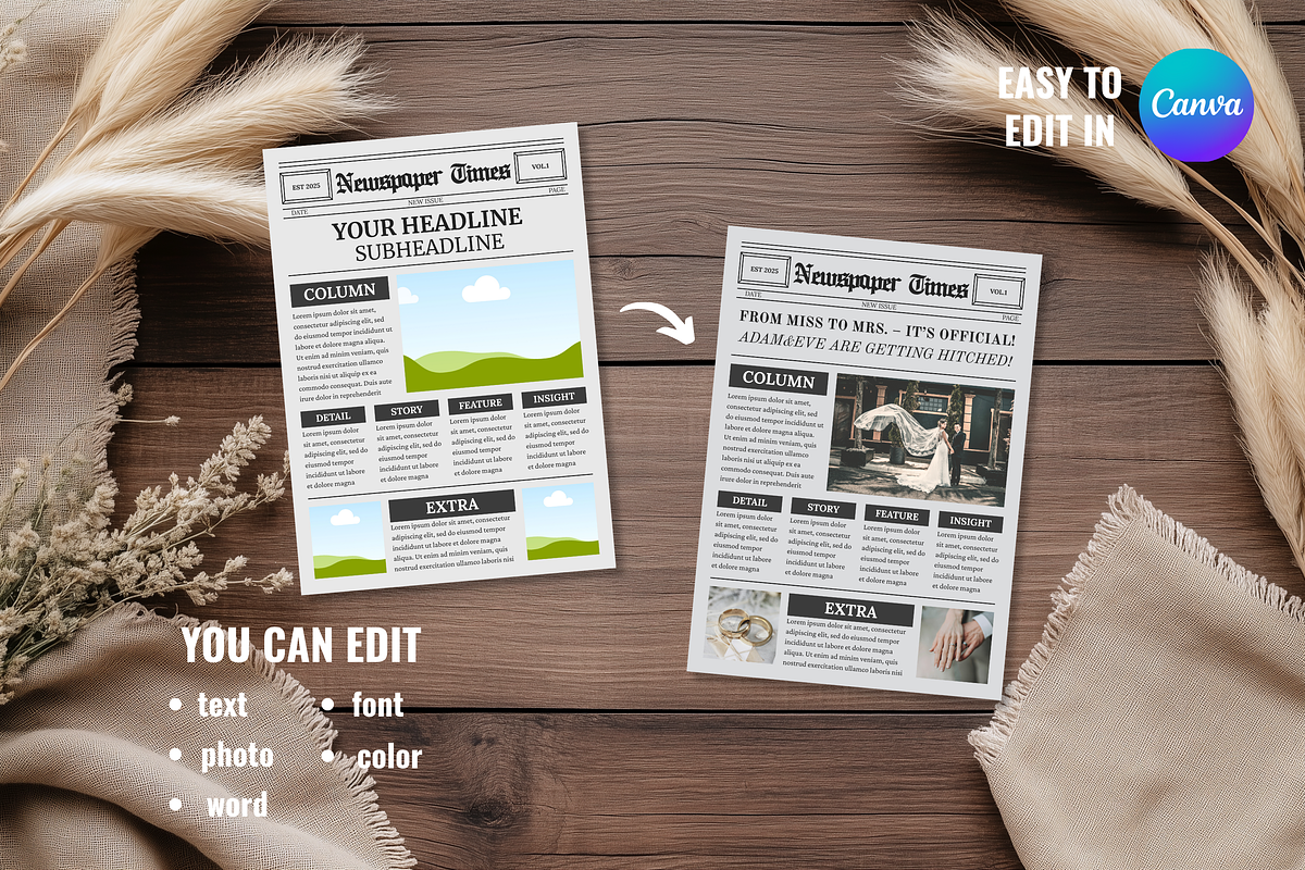 Front Page Newspaper Template, a Magazine Template by ZoloDesignHub (Photo 3 of 8)