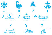Christmas Doodle Dingbats Font, a Symbol Font by Minimalartstudio (Thumbnail 3 of 6)