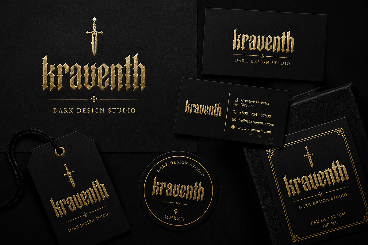 Kraventh – Dark Gothic Blackletter, a Blackletter Font by Wow Magic (Photo 4 of 5)