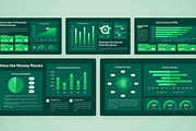 Financial KPI Dashboard Infographic, a Finance Illustration by twinstd (Thumbnail 4 of 4)