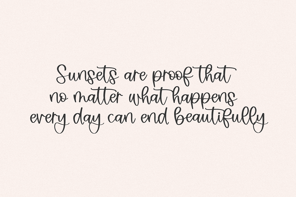 Sunset Land | Modern Script Font, a Script Font by KA Designs (Photo 8 of 9)