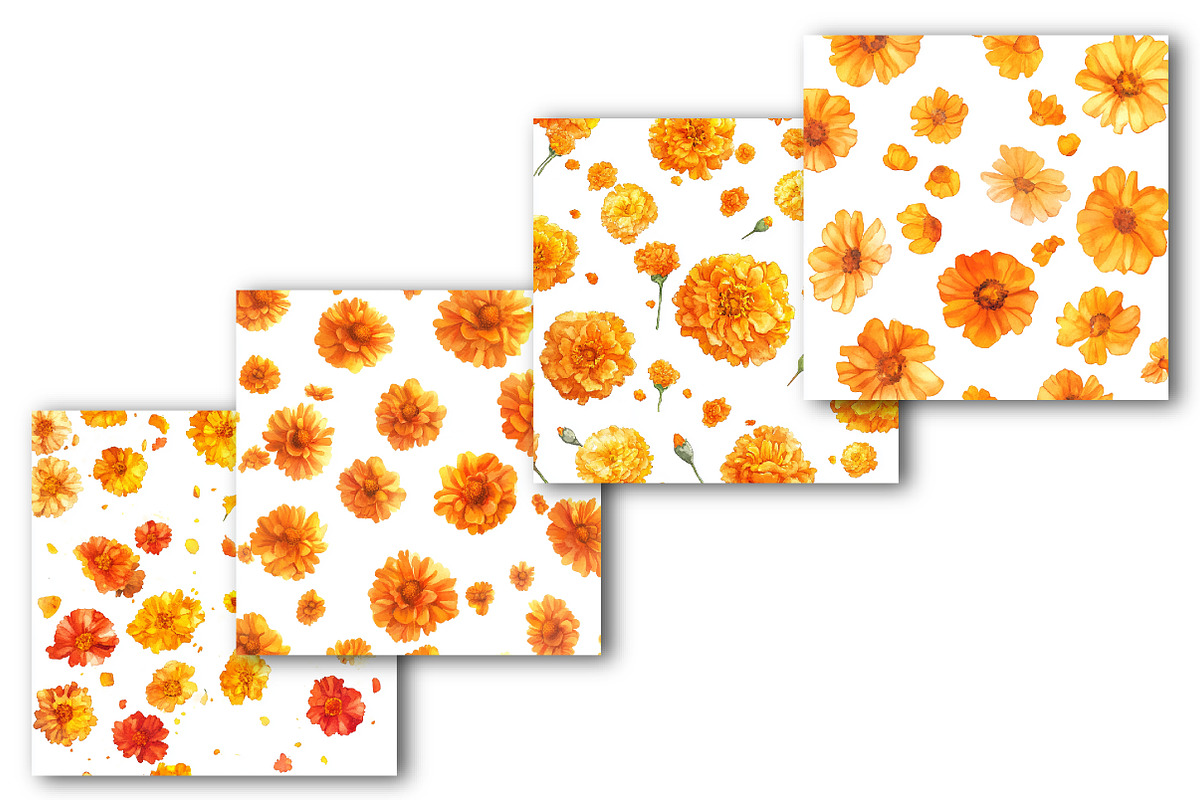 Marigold Flower Bloom Clipart, an Illustration by Rose Art (Photo 8 of 8)