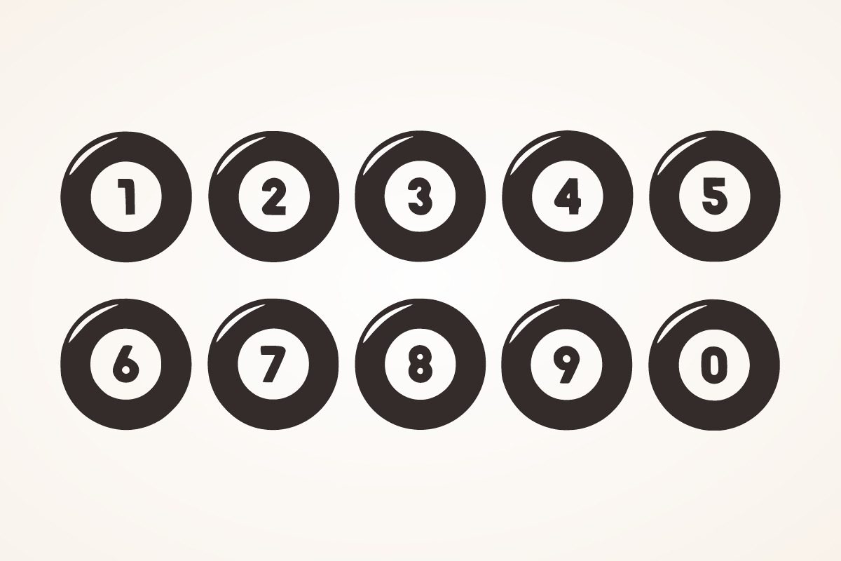 Pool Ball, a Symbol Font by Fourteen Letter (Photo 2 of 7)