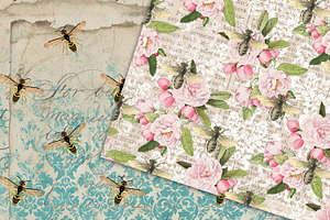 Insect Ephemera Digital Paper