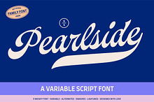 Pearlside – Variable Script Font