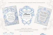 Azure Baroque LineArt, a Decorative Illustration by SunnyAfternoons (Thumbnail 2 of 15)