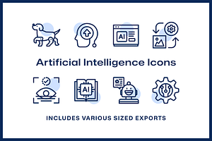 48 Artificial Intelligence Icons