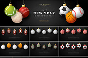 Sport Christmas Vector Set, a Decorative Illustration by Lunarts Studio (Thumbnail 6 of 7)