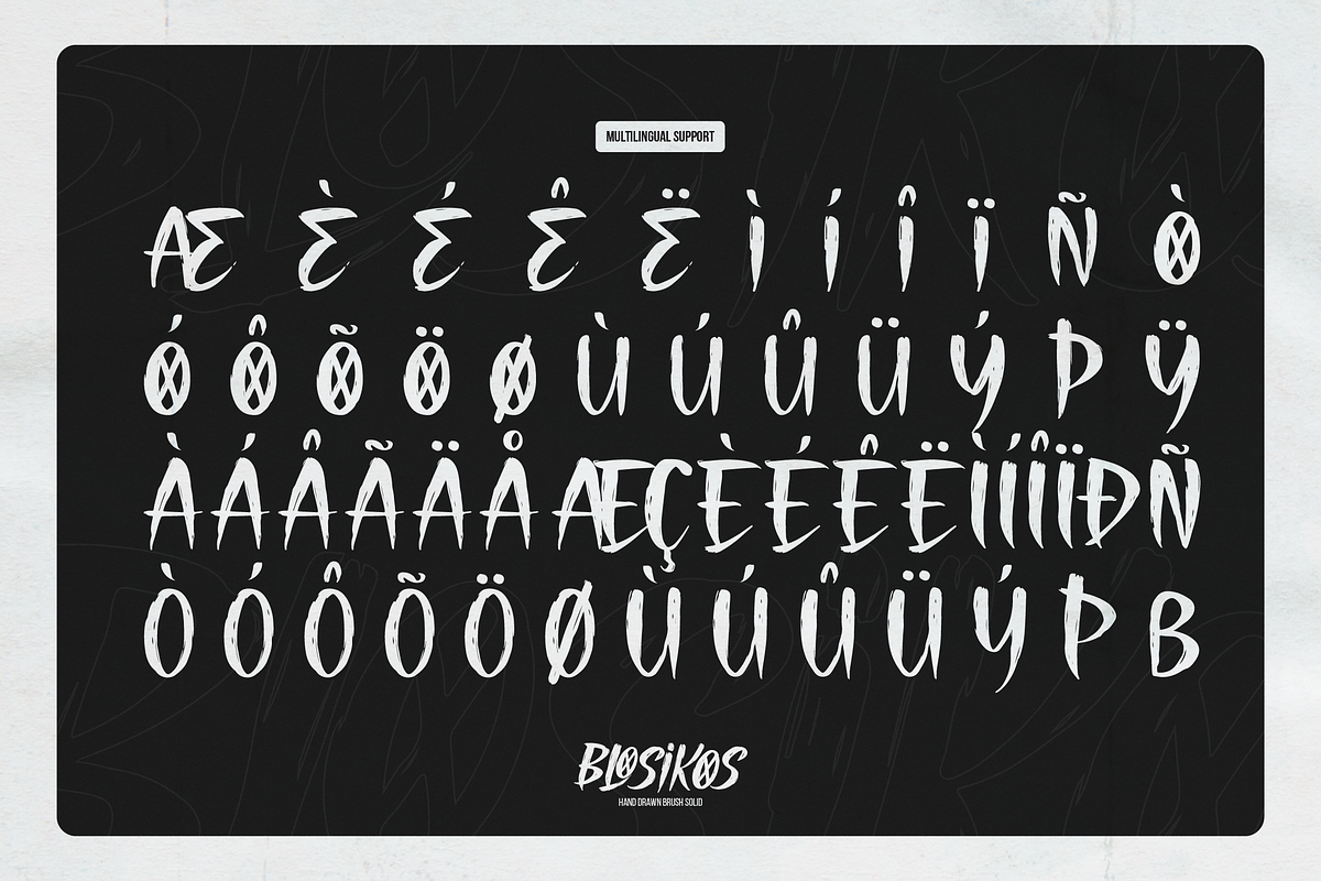 Blosikos | Hand Drawn Brush, a Handwritten Font by gracetype_studio (Photo 11 of 12)