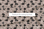 Dino vibes Patterns & Clipart, an Animal Illustration by GoldmoonUA (Thumbnail 5 of 5)