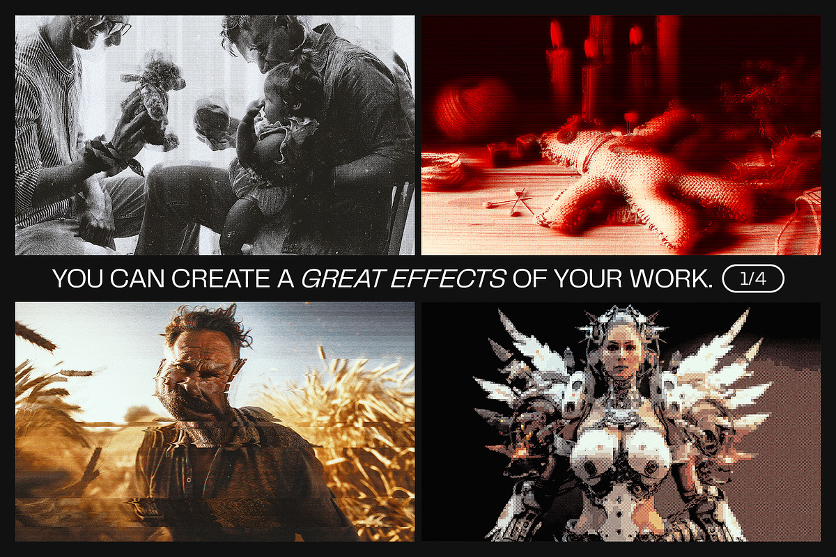 12 Photo Effect Templates, a Layer Style Add-On by iDoodle Studio (Photo 3 of 6)