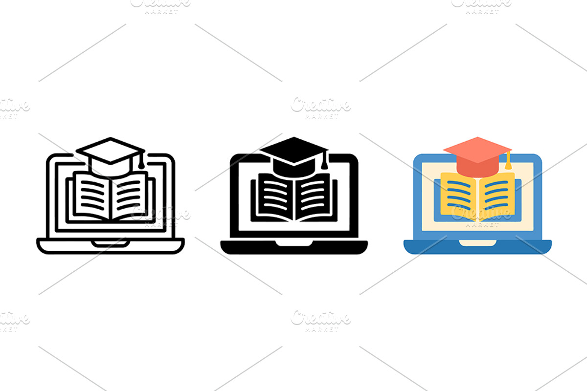 E-Learning Vector Icons, a Solid Icon by Artonix (Photo 2 of 2)