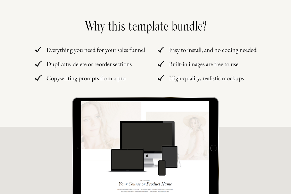 Kajabi Sales Funnel Template Bundle, a Landing Page Template by Pixel & Flow (Photo 6 of 9)