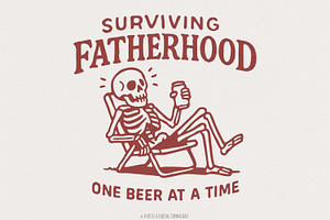 Surviving Fatherhood One Beer At A, an Illustration by SharpMarketplace