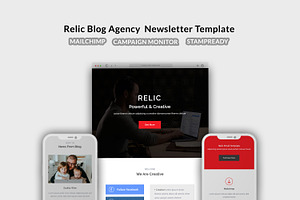 Relic Blog Agency Newsletter Templat