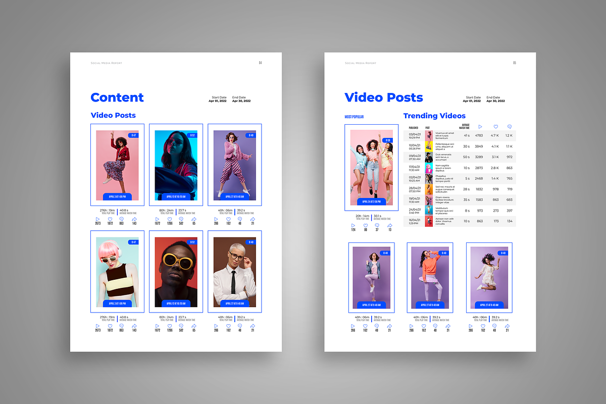 TikTok Analytics and Stats Template, a Templates & Theme by StockInDesign (Photo 4 of 5)