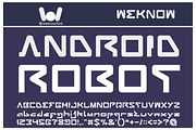 android robot font, a Font by weknow (Thumbnail 1 of 5)