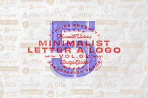 5 Minimalist Letter A Logo Vol 02, a Branding & Logo Template by Morand Union