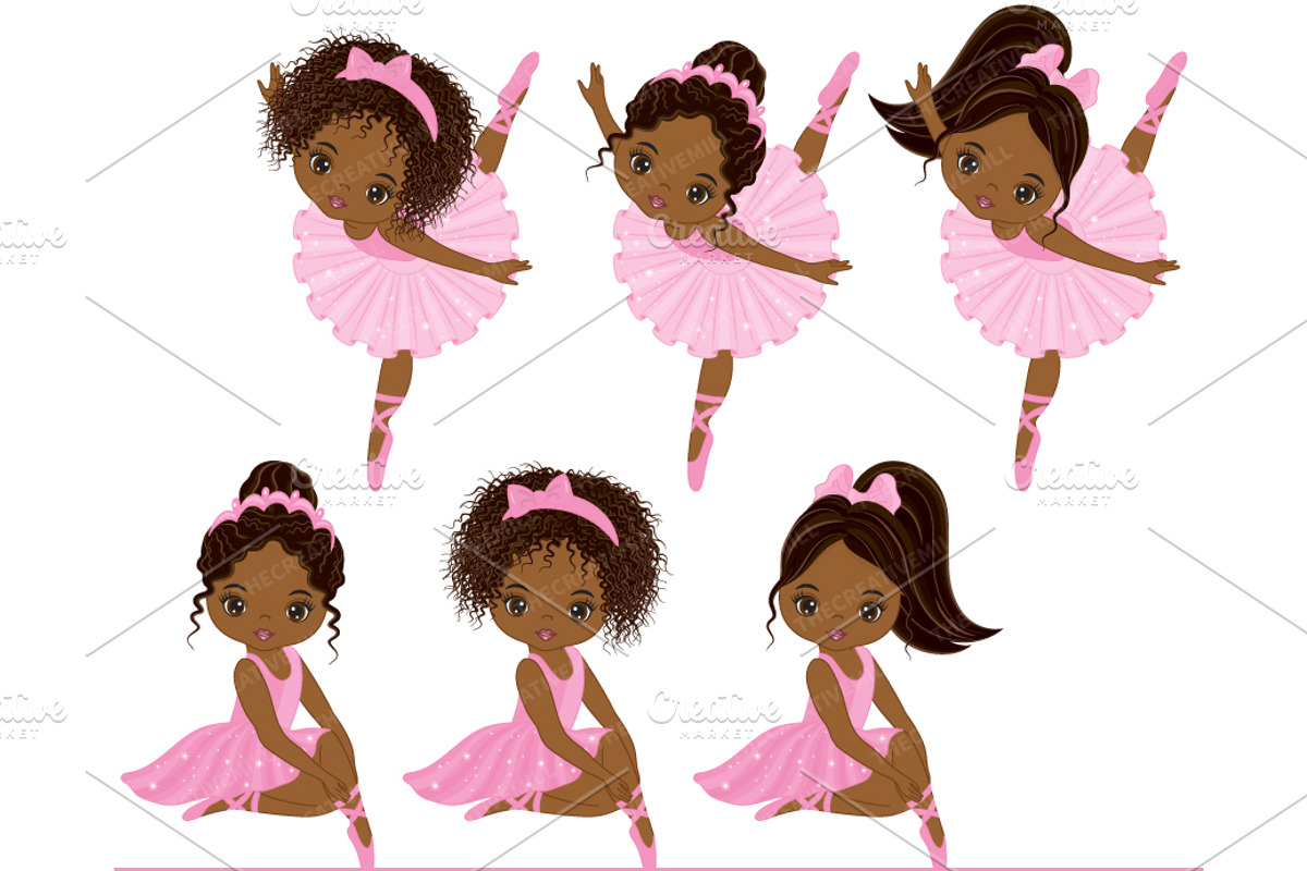 Vector Black Ballerina Clipart, an Illustration by TheCreativeMill (Photo 4 of 4)